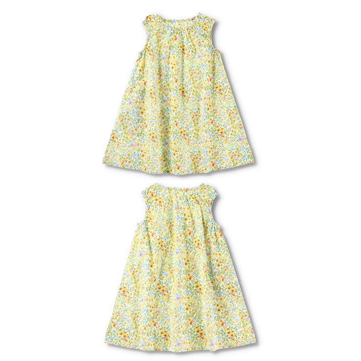 【WEB限定/DRC/綿100％】総柄ノースリーブワンピース | ブランシェス | 詳細画像3 