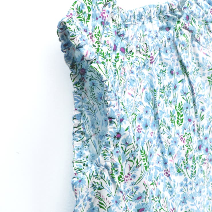 【WEB限定/DRC/綿100％】総柄ノースリーブワンピース | ブランシェス | 詳細画像7 