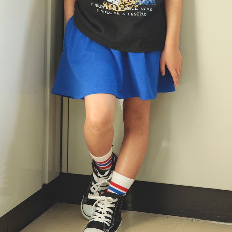 ブルー | 【WEB限定/DRC/ストレッチ天竺】1分丈スカッツ | ブランシェス