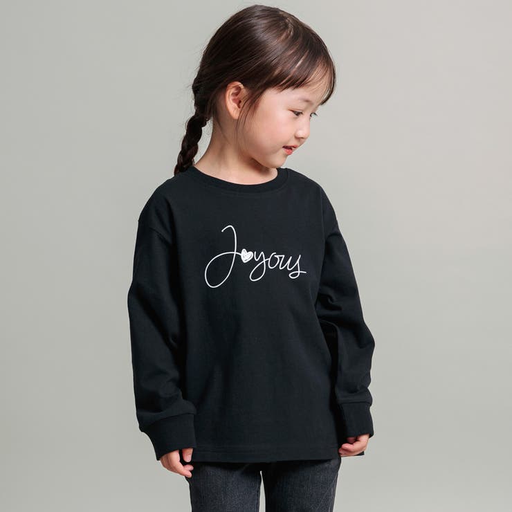 ロゴ・ブラック | 【DRC/お肌に嬉しい綿100％】ガールズアソートグラフィック長袖Tシャツ | ブランシェス