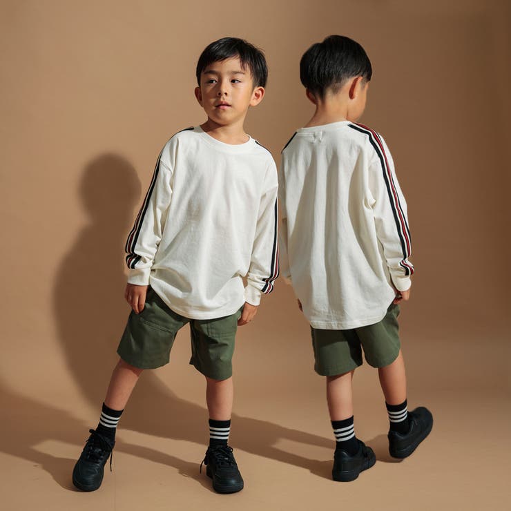 BIGシルエット袖ライン長袖Tシャツ | ブランシェス | 詳細画像3 