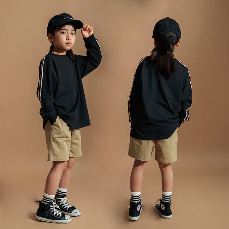 BIGシルエット袖ライン長袖Tシャツ | ブランシェス | 詳細画像31 