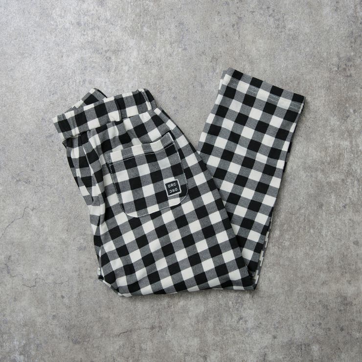 96:ギンガムチェック | 【DRC/しっかりストレッチ】カットソーロングパンツ | ブランシェス