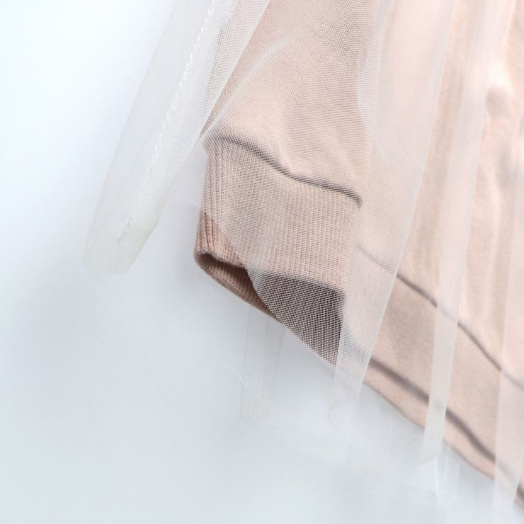 【WEB限定/DRC/やわらか薄手裏毛】チュールドッキングトレーナー | ブランシェス | 詳細画像15 