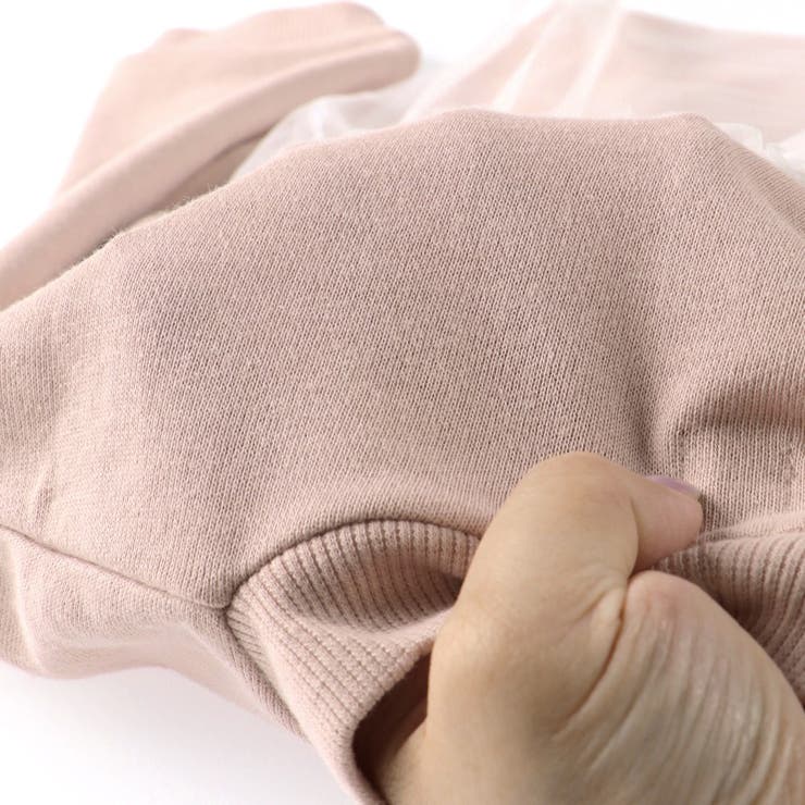 【WEB限定/DRC/やわらか薄手裏毛】チュールドッキングトレーナー | ブランシェス | 詳細画像18 