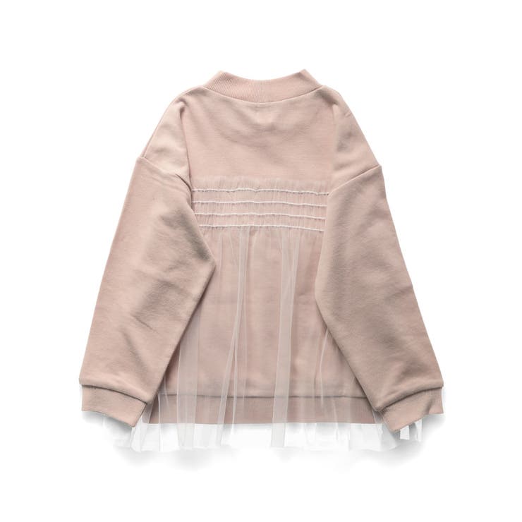 【WEB限定/DRC/やわらか薄手裏毛】チュールドッキングトレーナー | ブランシェス | 詳細画像20 