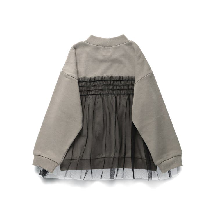 【WEB限定/DRC/やわらか薄手裏毛】チュールドッキングトレーナー | ブランシェス | 詳細画像27 