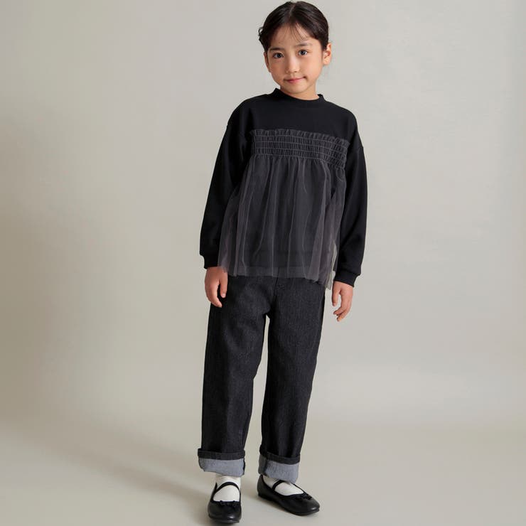 【WEB限定/DRC/やわらか薄手裏毛】チュールドッキングトレーナー | ブランシェス | 詳細画像29 