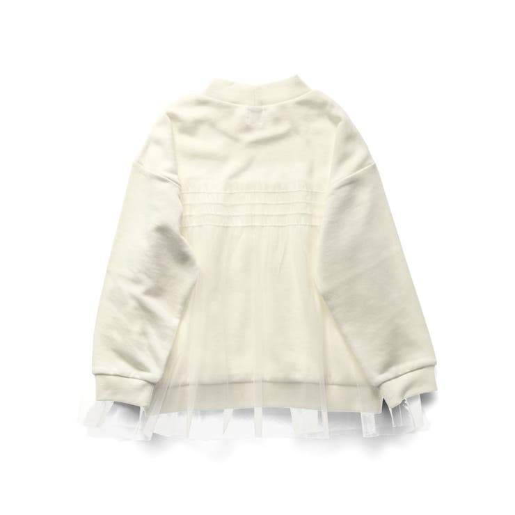 【WEB限定/DRC/やわらか薄手裏毛】チュールドッキングトレーナー | ブランシェス | 詳細画像9 