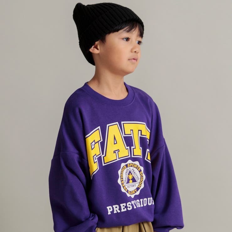 パープル | アソートグラフィックBIGシルエットトレーナー | ブランシェス