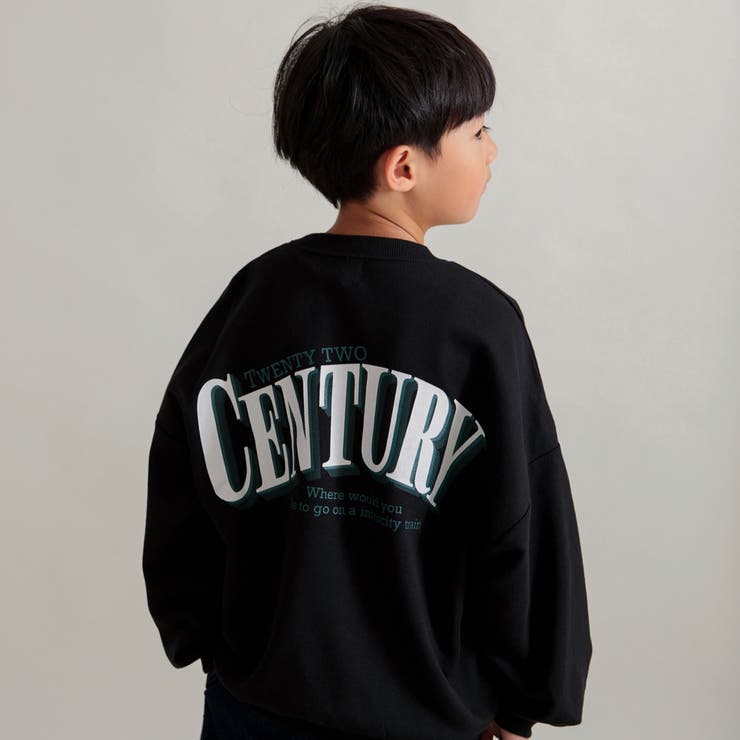 ブラック | アソートグラフィックBIGシルエットトレーナー | ブランシェス