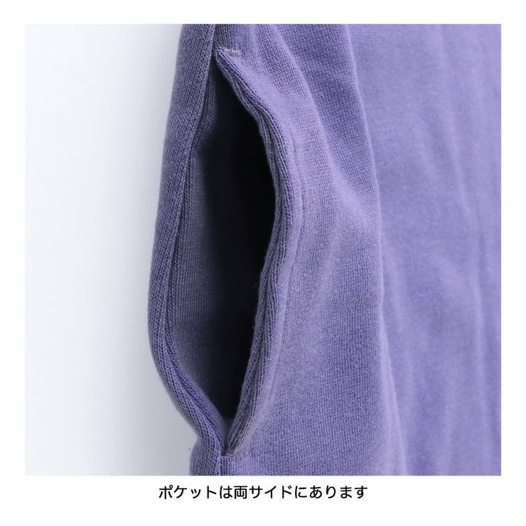 【DRC/やわらか薄手裏毛】ワンポイント刺繍長袖ワンピース | ブランシェス | 詳細画像13 