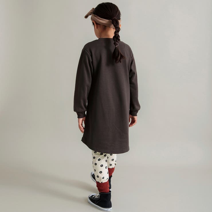 【DRC/やわらか薄手裏毛】ワンポイント刺繍長袖ワンピース | ブランシェス | 詳細画像23 