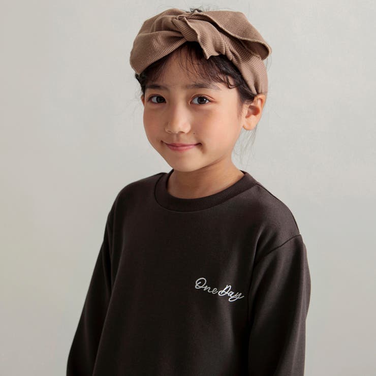 【DRC/やわらか薄手裏毛】ワンポイント刺繍長袖ワンピース | ブランシェス | 詳細画像24 