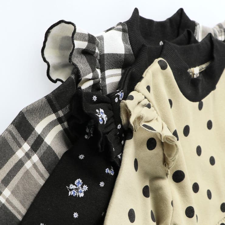 【WEB限定/DRC/やわらか裏起毛】総柄ワンピース | ブランシェス | 詳細画像12 