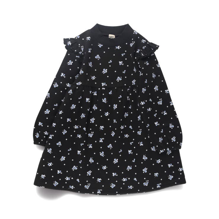 【WEB限定/DRC/やわらか裏起毛】総柄ワンピース | ブランシェス | 詳細画像19 