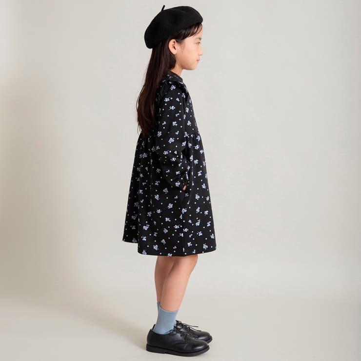 【WEB限定/DRC/やわらか裏起毛】総柄ワンピース | ブランシェス | 詳細画像21 