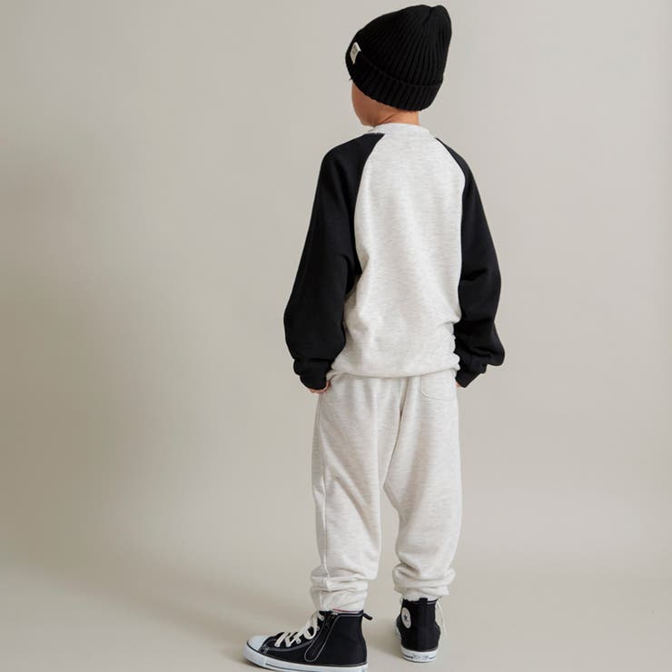 【WEB限定/DRC/やわらか薄手裏毛】ロゴスウェット+ロングパンツセット | ブランシェス | 詳細画像15 