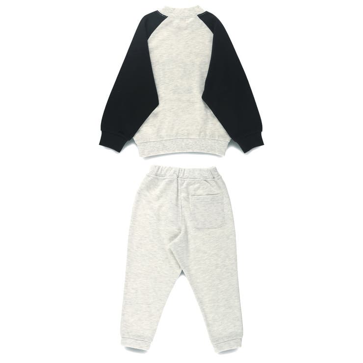 【WEB限定/DRC/やわらか薄手裏毛】ロゴスウェット+ロングパンツセット | ブランシェス | 詳細画像17 