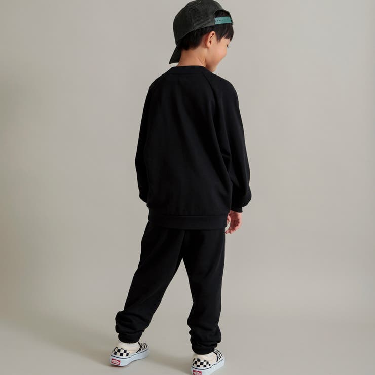 【WEB限定/DRC/やわらか薄手裏毛】ロゴスウェット+ロングパンツセット | ブランシェス | 詳細画像6 