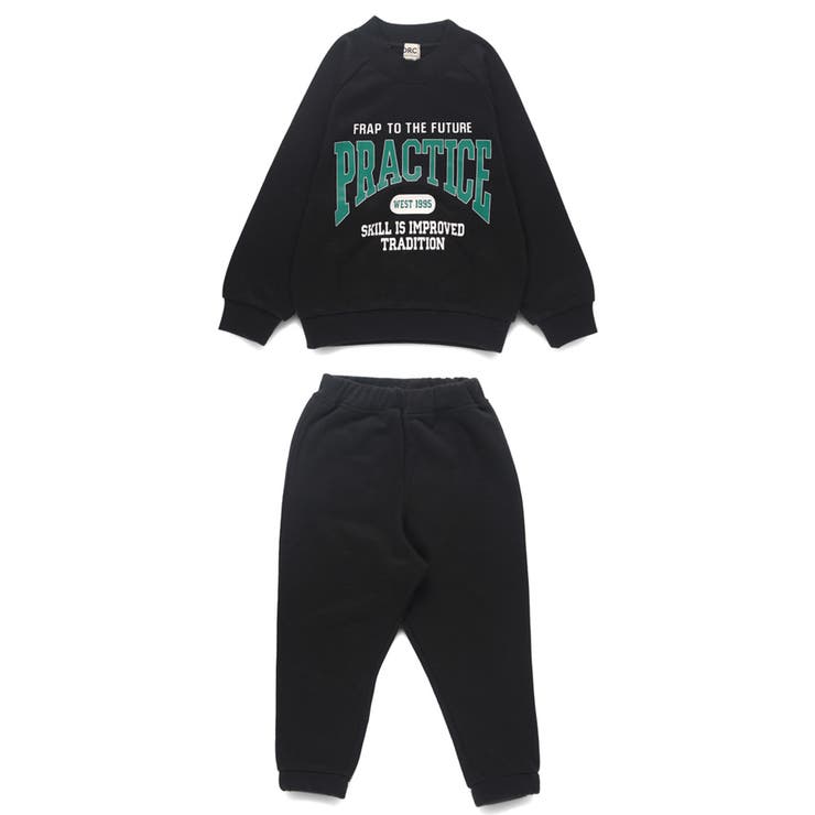 【WEB限定/DRC/やわらか薄手裏毛】ロゴスウェット+ロングパンツセット | ブランシェス | 詳細画像8 