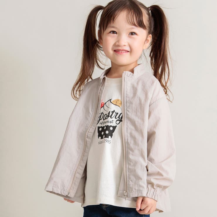 グレージュ | 【WEB限定/DRC】Aラインシルエットナイロンジャケット | ブランシェス