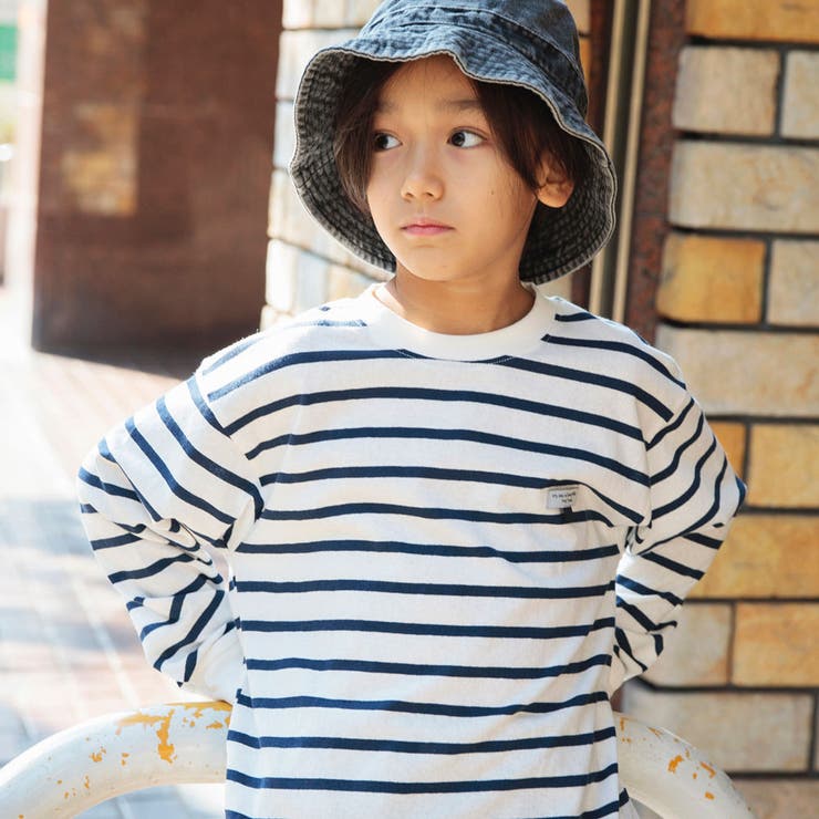 名札通しループ付きボーダー長袖Tシャツ 春 トップス | ブランシェス | 詳細画像8 