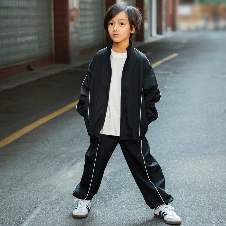 【WEB限定/DRC/セットアップ対応】配色パイピングナイロンロングパンツ | ブランシェス | 詳細画像11 