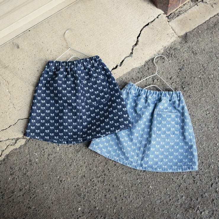 【WEB限定/DRC】リボン総柄デニムスカート | ブランシェス | 詳細画像11 