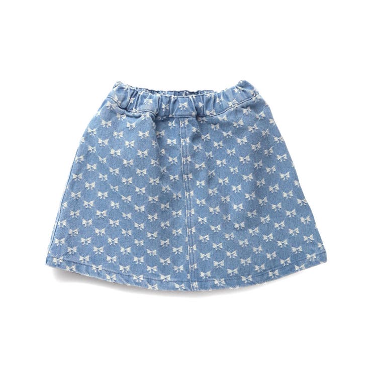 【WEB限定/DRC】リボン総柄デニムスカート | ブランシェス | 詳細画像2 