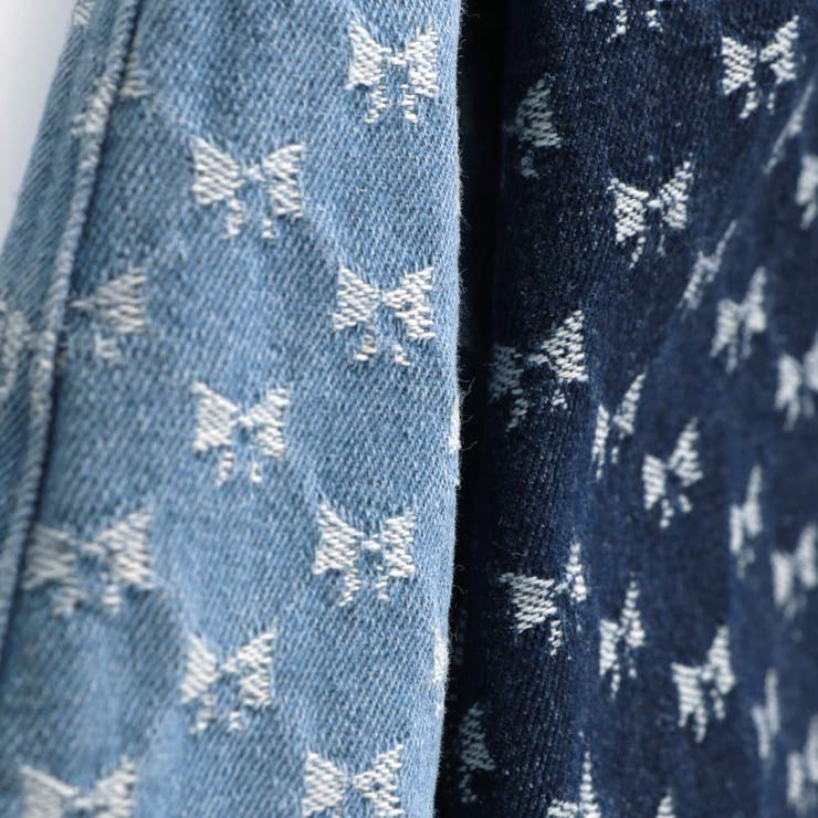 【WEB限定/DRC】リボン総柄デニムスカート | ブランシェス | 詳細画像8 