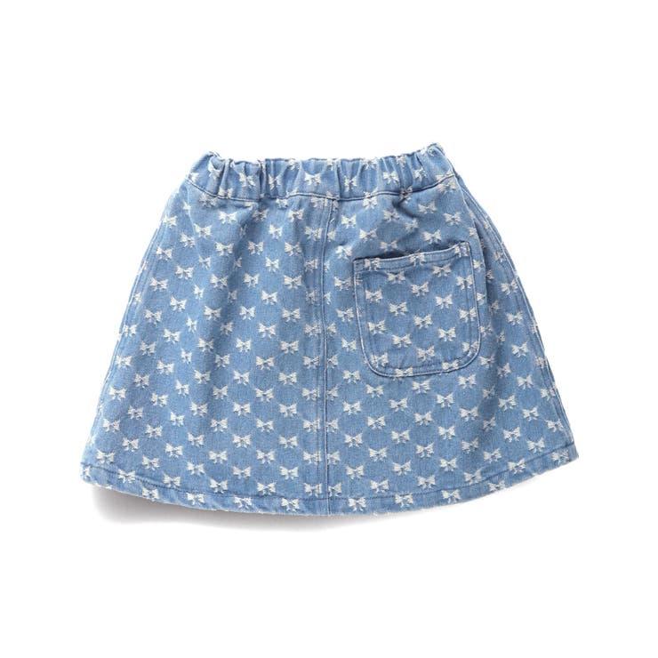 【WEB限定/DRC】リボン総柄デニムスカート | ブランシェス | 詳細画像9 