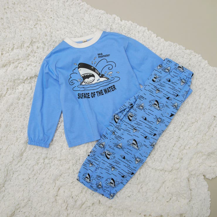 ブルーグレー | 【WEB限定/DRC/お肌に嬉しい綿100％】アソート長袖パジャマ | ブランシェス