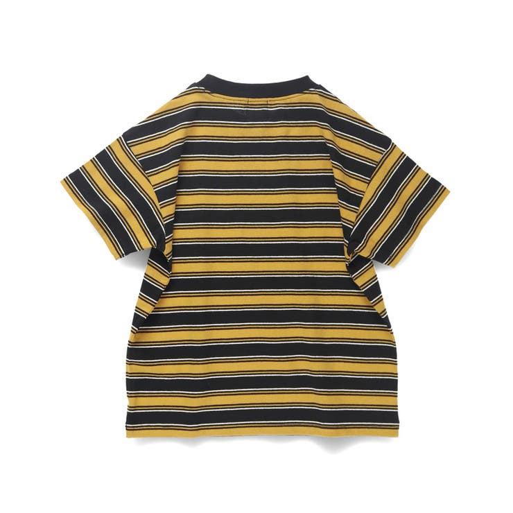 WEB限定/DRC/綿100％】マルチボーダー半袖Tシャツ 春 トップス