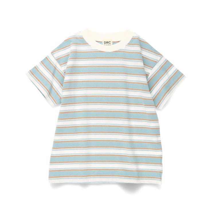 【DRC/綿100％】マルチボーダー半袖Tシャツ/ボーダー/ミックス ボーダー | ブランシェス | 詳細画像4 