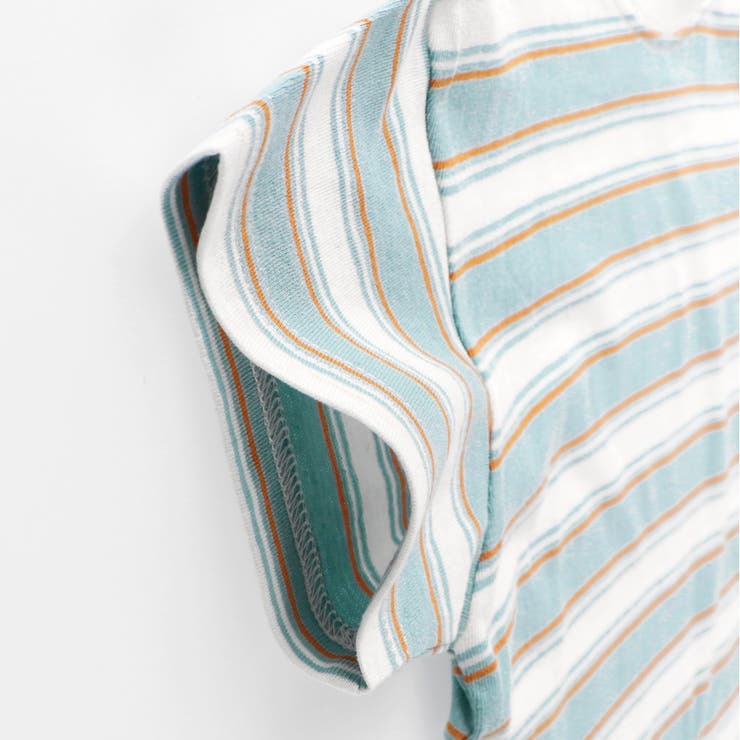 【DRC/綿100％】マルチボーダー半袖Tシャツ/ボーダー/ミックス ボーダー | ブランシェス | 詳細画像6 