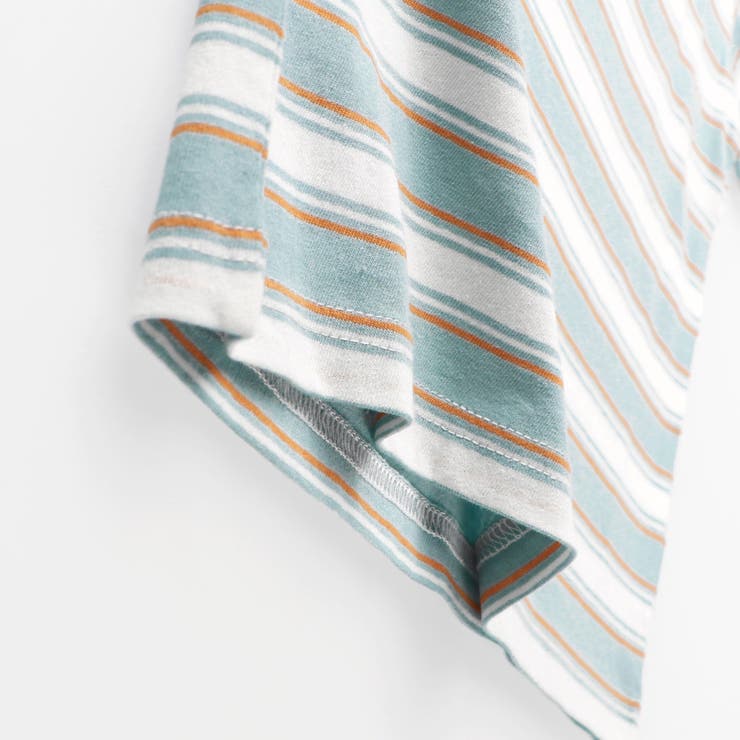 【DRC/綿100％】マルチボーダー半袖Tシャツ/ボーダー/ミックス ボーダー | ブランシェス | 詳細画像8 