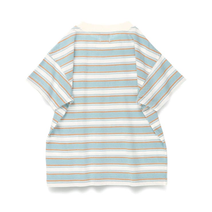 【DRC/綿100％】マルチボーダー半袖Tシャツ/ボーダー/ミックス ボーダー | ブランシェス | 詳細画像9 