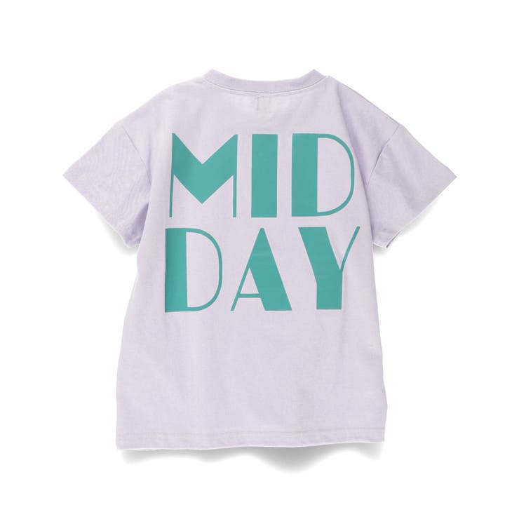 46:mid dayラベンダー | 【WEB限定/DRC】アソートロゴ半袖Tシャツ 春 トップス | ブランシェス