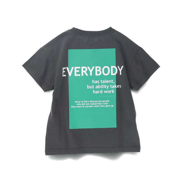 チャコールグレー | 【WEB限定/DRC】アソートロゴ半袖Tシャツ 春 トップス | ブランシェス