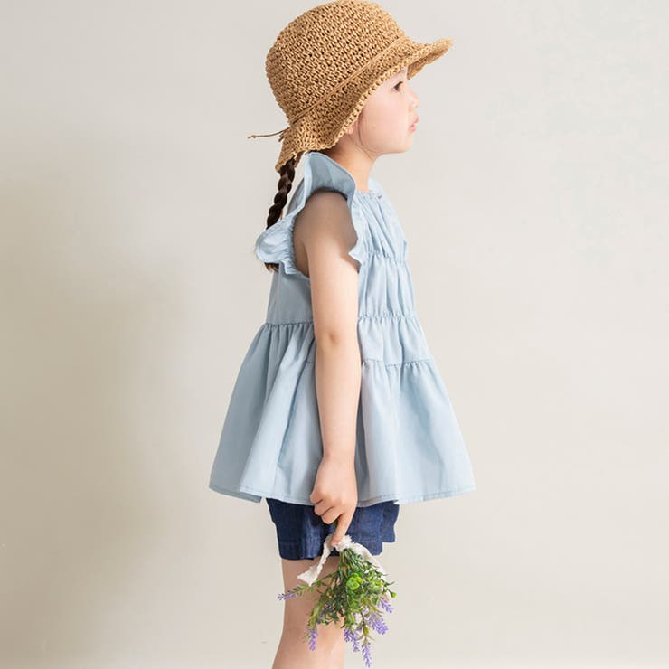 ブルーグレー | 【WEB限定/DRC】ティアードチュニック 春 トップス | ブランシェス