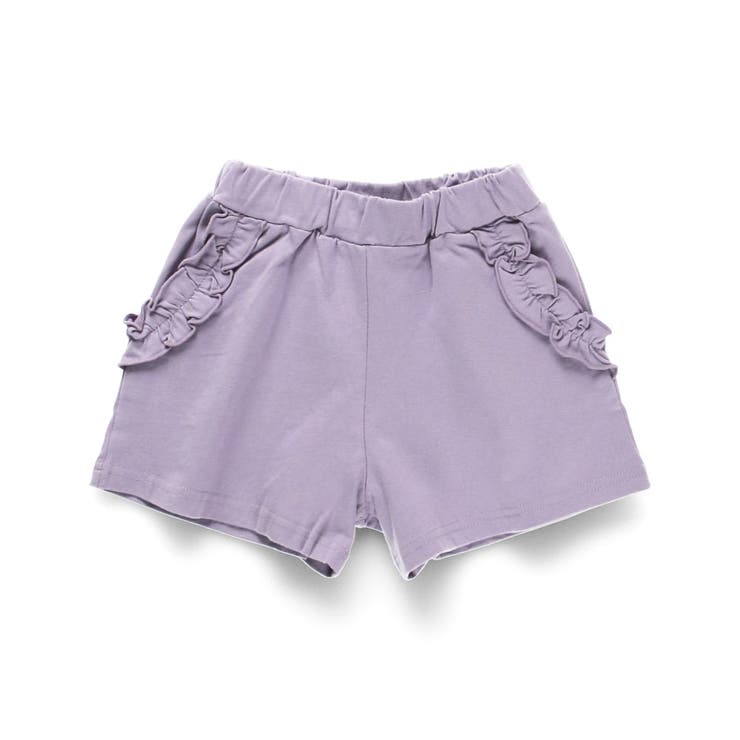 ラベンダー | 【DRC 綿100%】ポケット フリル | ブランシェス