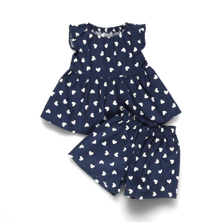 91:ハートドット | 【WEB限定 DRC 綿100%】袖 | ブランシェス