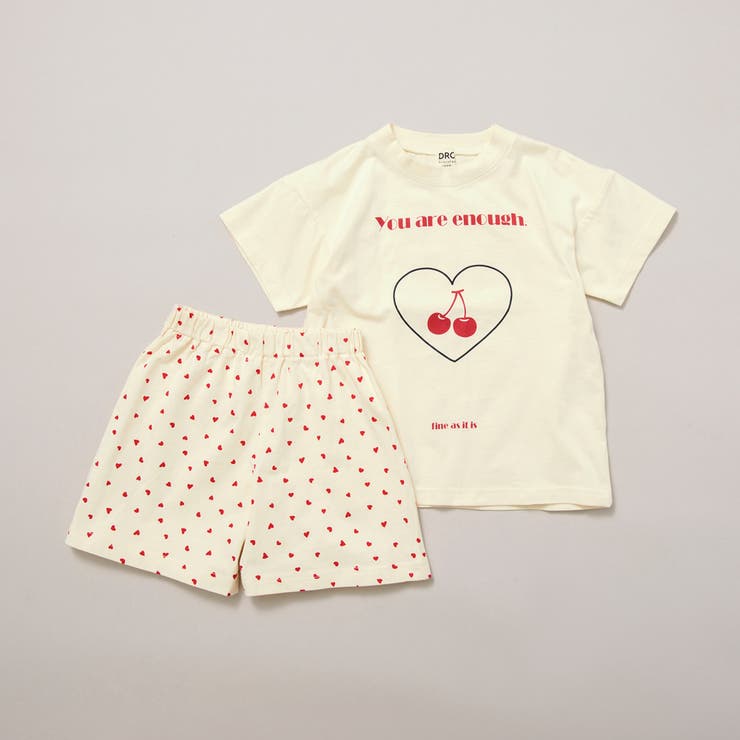 91:さくらんぼ_クリーム | 【WEB限定 DRC】アソート半袖パジャマ ルームウェア | ブランシェス