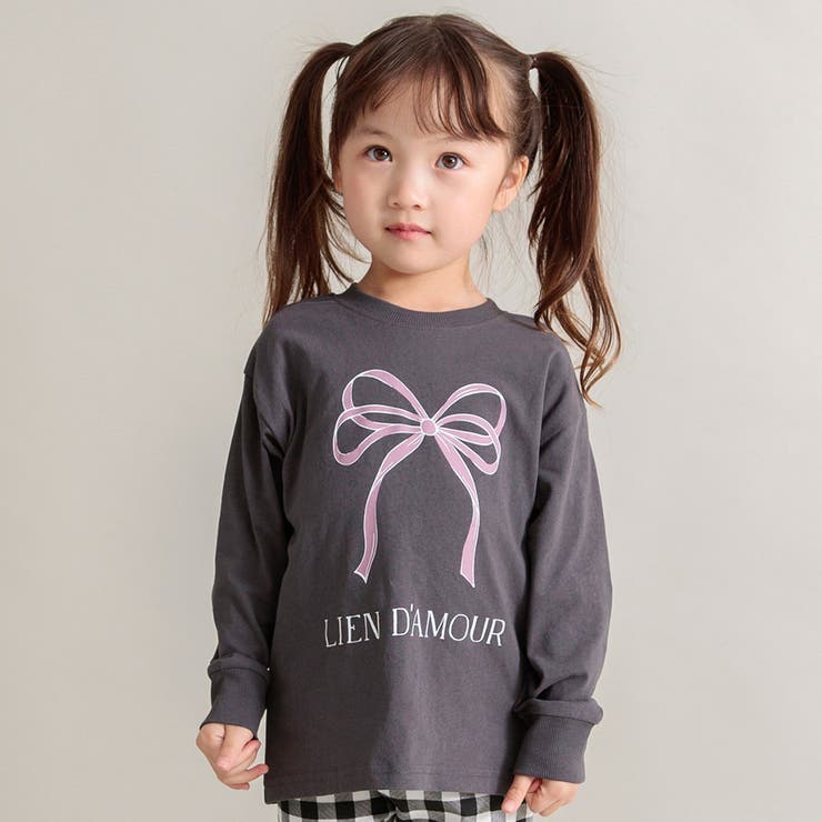 チャコールグレー | アソートグラフィック長袖Tシャツ 男の子 女の子 | ブランシェス