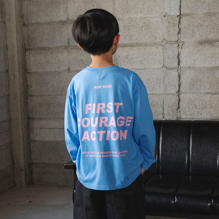 ブルー | アソート グラフィック長袖Tシャツ 綿100% | ブランシェス