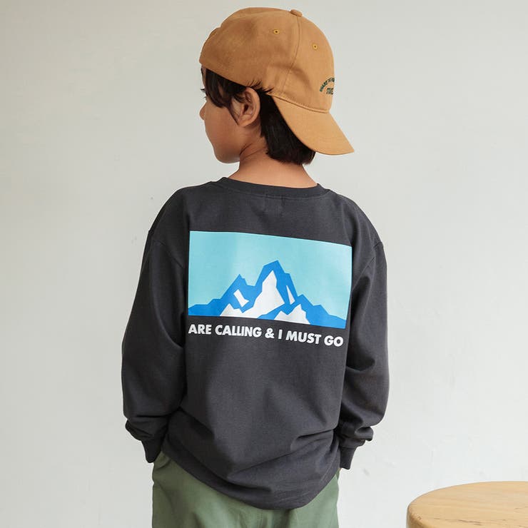 チャコールグレー | アソート グラフィック長袖Tシャツ 綿100% | ブランシェス