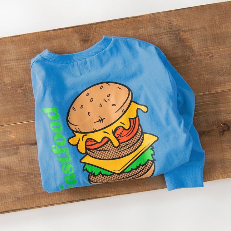 ブルー | アソートグラフィック長袖Tシャツ 男の子 女の子 | ブランシェス
