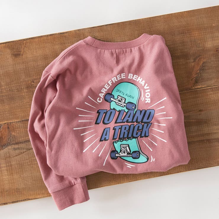 ローズピンク | アソートグラフィック長袖Tシャツ 男の子 女の子 | ブランシェス