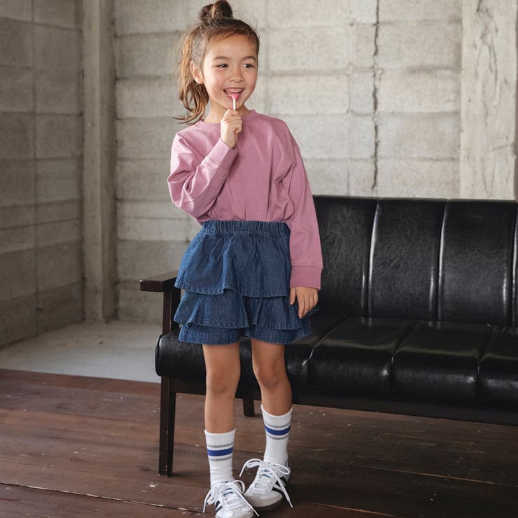 【WEB限定 DRC】オーバーサイズ無地長袖Tシャツ BIG | ブランシェス | 詳細画像9 